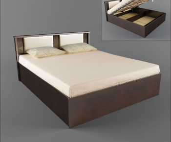 Modern Double Bed-ID:820381971