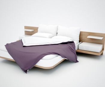 Modern Double Bed-ID:203422359