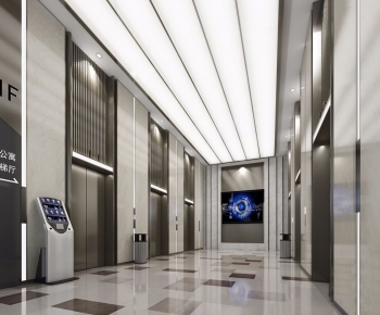 Modern Corridor/elevator Hall-ID:123805168