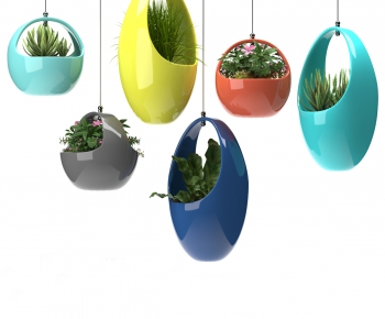 Modern Potted Green Plant-ID:762314537