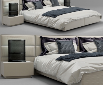 Modern Simple Style Simple European Style Double Bed-ID:463958133