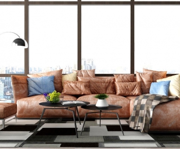 Industrial Style Multi Person Sofa-ID:835392343