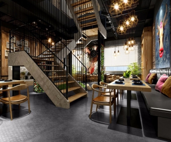 Industrial Style Nordic Style Cafe-ID:165872172