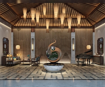 New Chinese Style Lobby Hall-ID:840031993