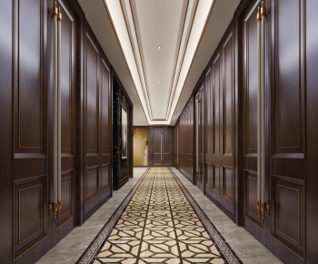 European Style Corridor Elevator Hall-ID:653687981