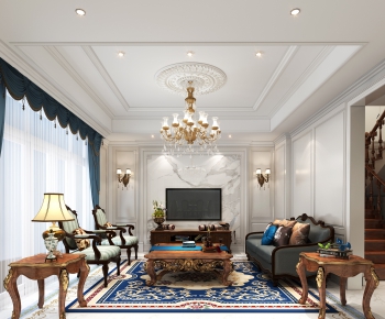 European Style A Living Room-ID:802305948
