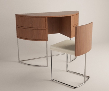 Modern Computer Desk And Chair-ID:352673641