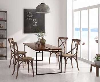 Nordic Style Dining Table And Chairs-ID:772512862