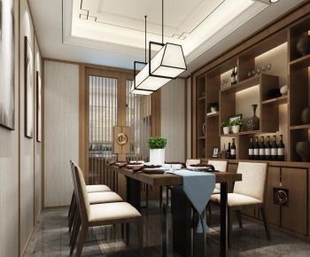 New Chinese Style Dining Room-ID:206697316