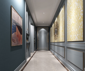 European Style Corridor Elevator Hall-ID:148779197