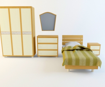 Modern Single Bed-ID:736725744