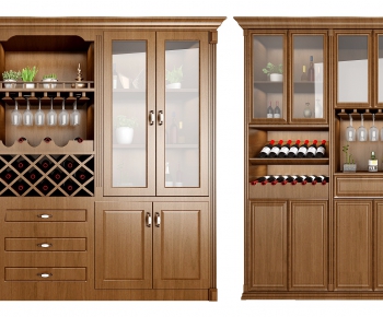 American Style Simple European Style Wine Cabinet-ID:399063259