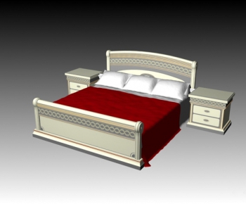 European Style Double Bed-ID:399820337