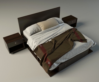 Modern Double Bed-ID:448966653