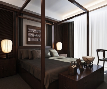 New Chinese Style Bedroom-ID:966425313