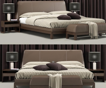Modern Double Bed-ID:572390529