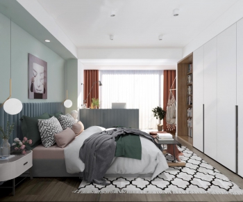 Nordic Style Bedroom-ID:987831581