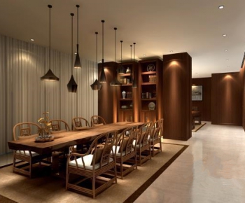New Chinese Style Dining Room-ID:684635147