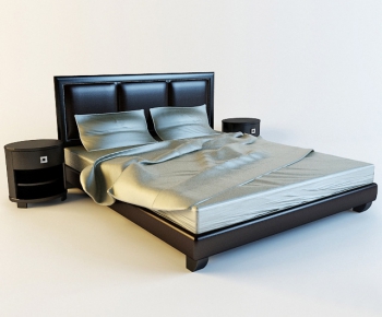 Modern Double Bed-ID:720987929