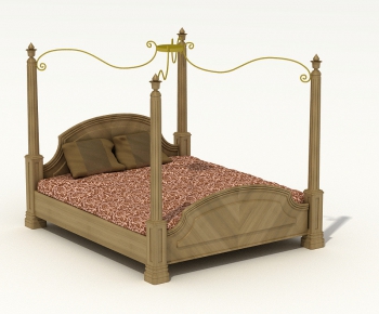 European Style Double Bed-ID:739591337