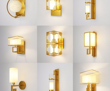 New Chinese Style Wall Lamp-ID:132762737