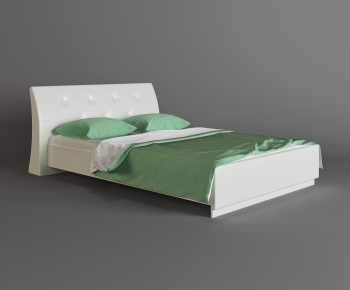 Modern Double Bed-ID:373472898