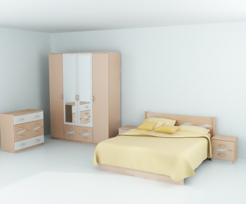 Modern Double Bed-ID:151380621