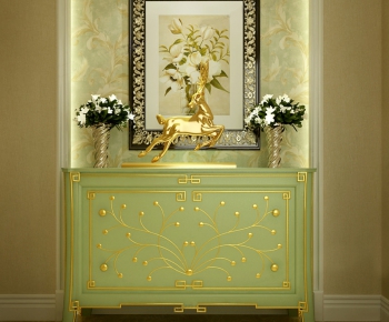 New Classical Style Side Cabinet/Entrance Cabinet-ID:867927589