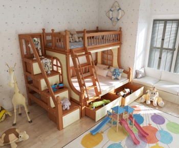 American Style Child's Bed-ID:686126532