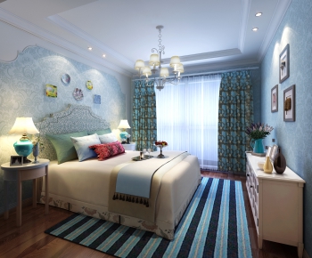 Mediterranean Style Bedroom-ID:581773631