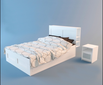 Modern Single Bed-ID:695467763