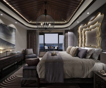 New Chinese Style Bedroom-ID:362774346