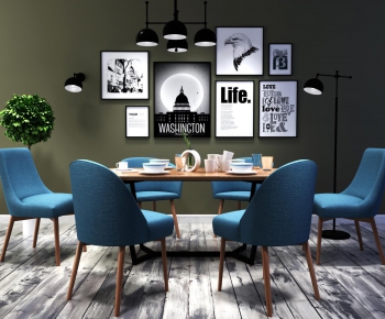 Nordic Style Dining Table And Chairs-ID:650032368