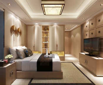 New Chinese Style Bedroom-ID:731104683