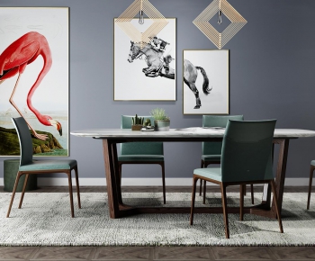 Modern Dining Table And Chairs-ID:355199813