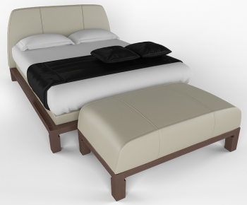 Modern Double Bed-ID:655249153