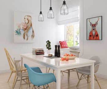 Modern Nordic Style Dining Room-ID:914614368