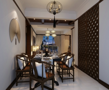 New Chinese Style Dining Room-ID:286461827