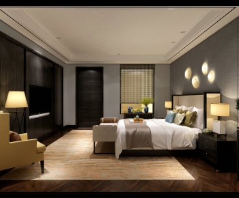 New Chinese Style Bedroom-ID:232213353