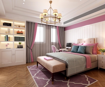 American Style Girl's Room Daughter's Room-ID:535887523