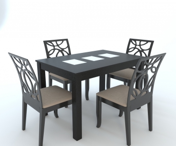 Modern Dining Table And Chairs-ID:123181548