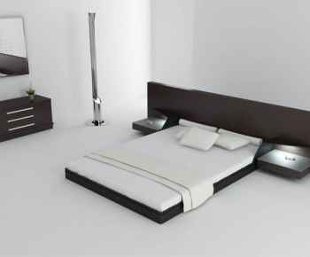 Modern Double Bed-ID:655848116