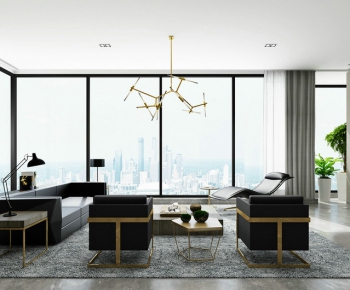 Modern A Living Room-ID:841753972