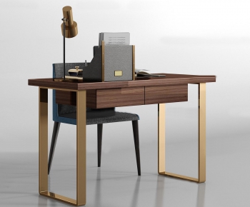Modern Computer Desk And Chair-ID:591404495