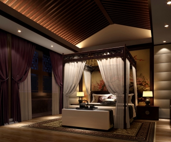 New Chinese Style Bedroom-ID:857536774