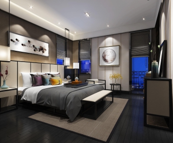 New Chinese Style Bedroom-ID:841267199