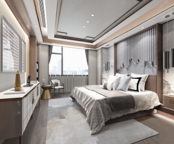 New Chinese Style Bedroom-ID:606864486