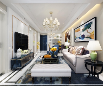 American Style A Living Room-ID:965462367