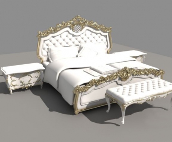 European Style Double Bed-ID:141292575