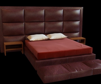 Modern Double Bed-ID:869983379